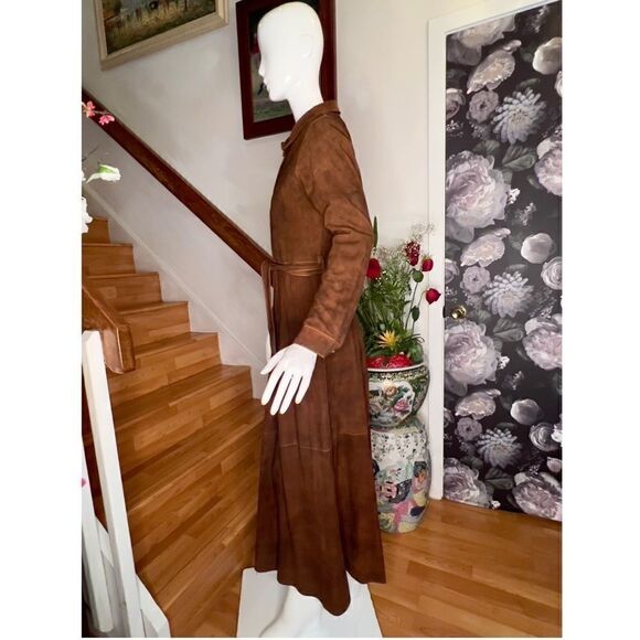 New Free People Brenda Knight Trench Coat "Long Safari"/ size S - Picture 7 of 9